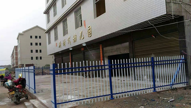 湖南绿白小区锌钢围栏